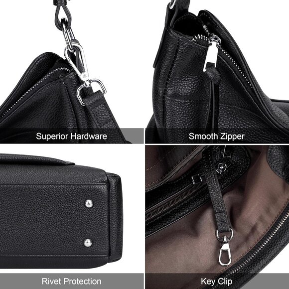 Chic Women's Leather Handbag with Adjustable Strap - Perfect for Every Occasion - Picture 7 of 8